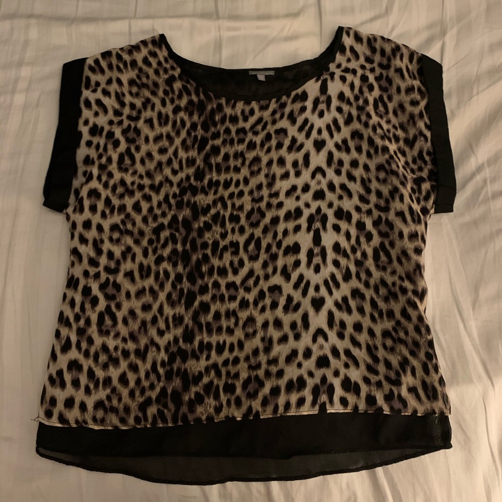 Chiffon Leopard Print Shirt 🐆